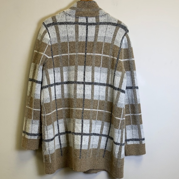 Cyrus Beige and Black Knit Cardigan - Picture 4 of 5